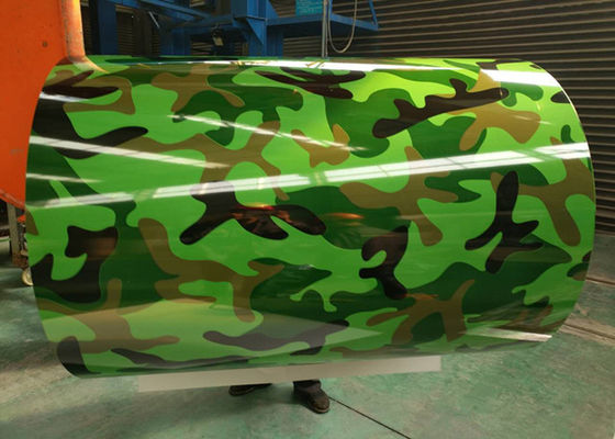 Green Printing Prepainted Galvalume Steel Coil 55% AZ30-120 For Decoration