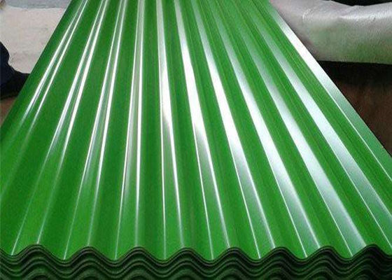 Green Moss Green Corrugated Steel Sheets SGCC For Roofing PPGI PPGL